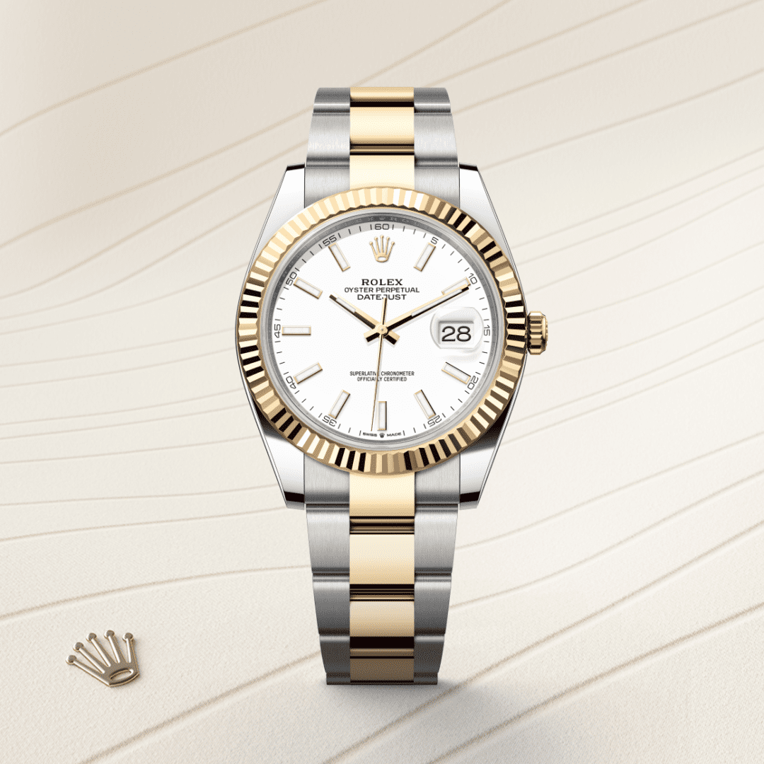 Rolex Datejust 41 Oyster, 41 mm, Oystersteel çelik ve sarı altın M126333-0015