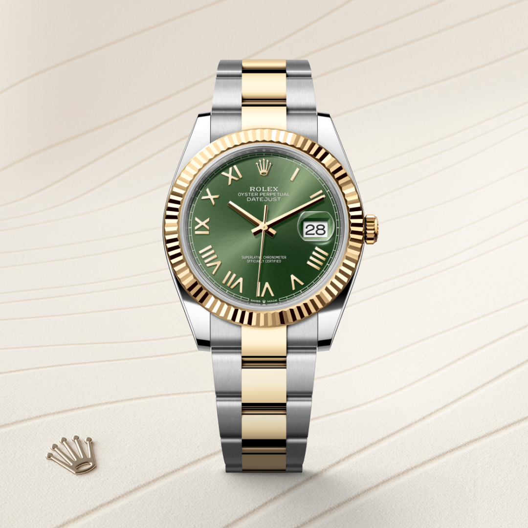 Rolex Datejust 41 Oyster, 41 mm, Oystersteel çelik ve sarı altın M126333-0023