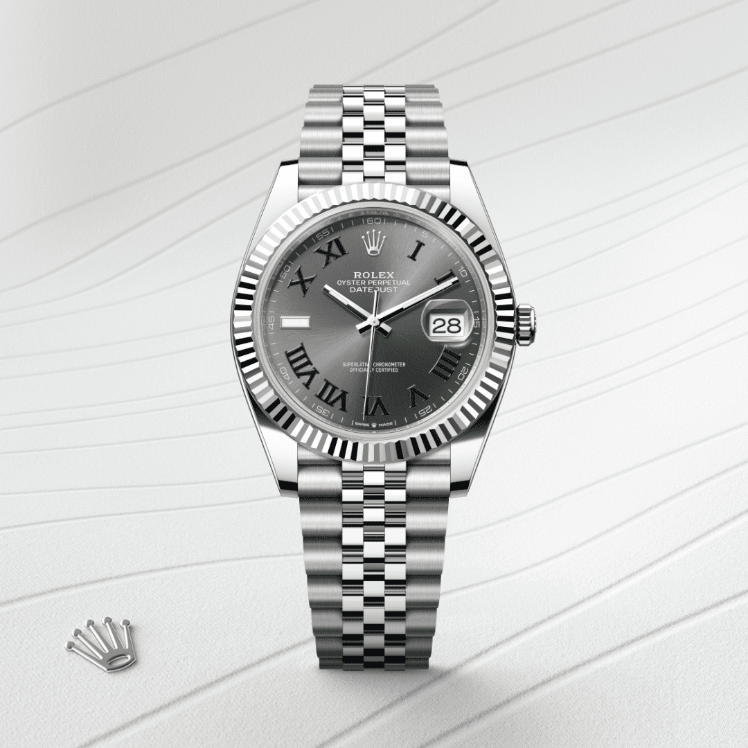 Rolex Datejust 41 Oyster, 41 mm, Oystersteel çelik ve beyaz altın M126334-0022