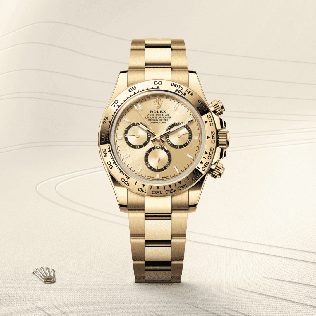 Rolex Cosmograph Daytona Oyster, 40 mm, sarı altın M126508-0005