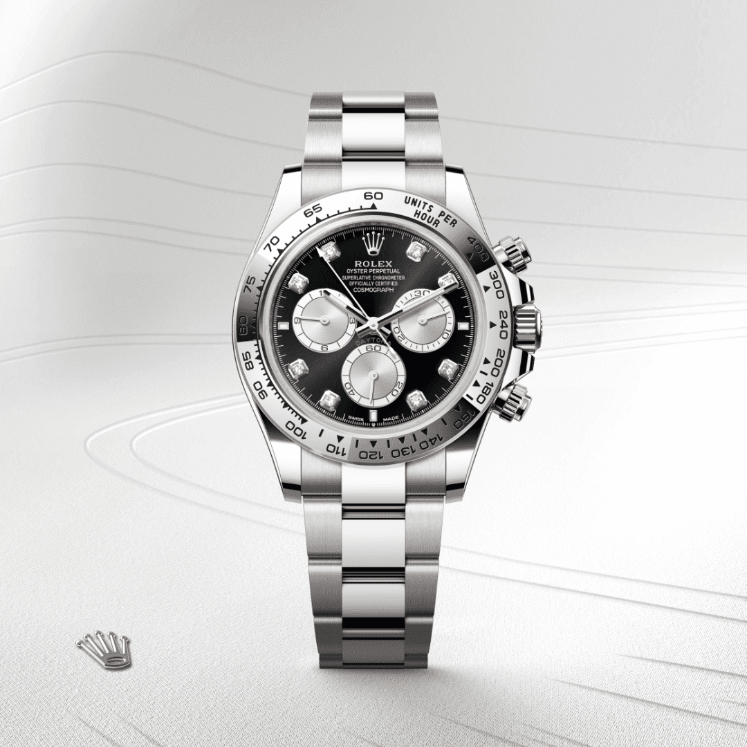 Rolex Cosmograph Daytona Oyster, 40 mm, beyaz altın M126509-0002