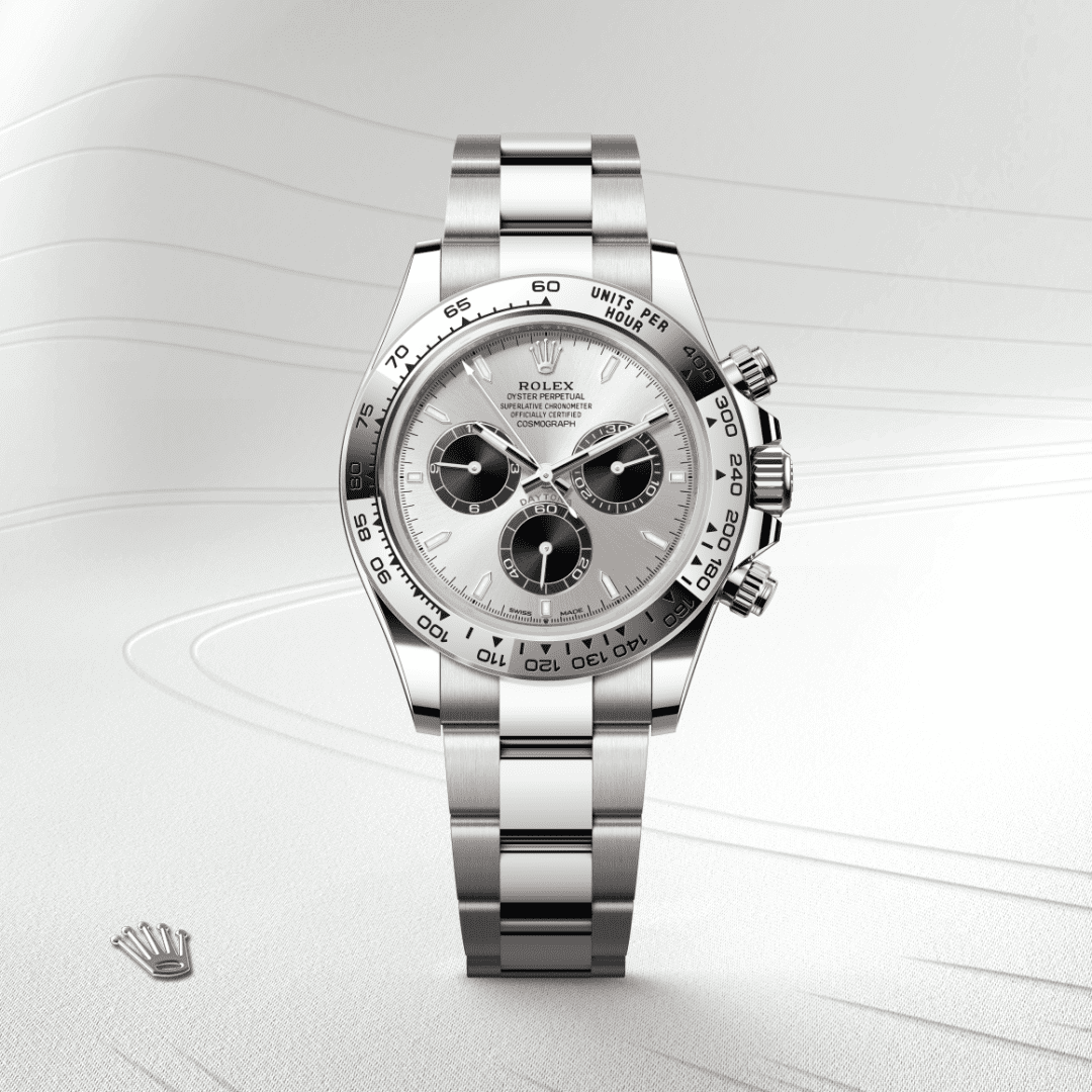 Rolex Cosmograph Daytona Oyster, 40 mm, beyaz altın M126509-0003