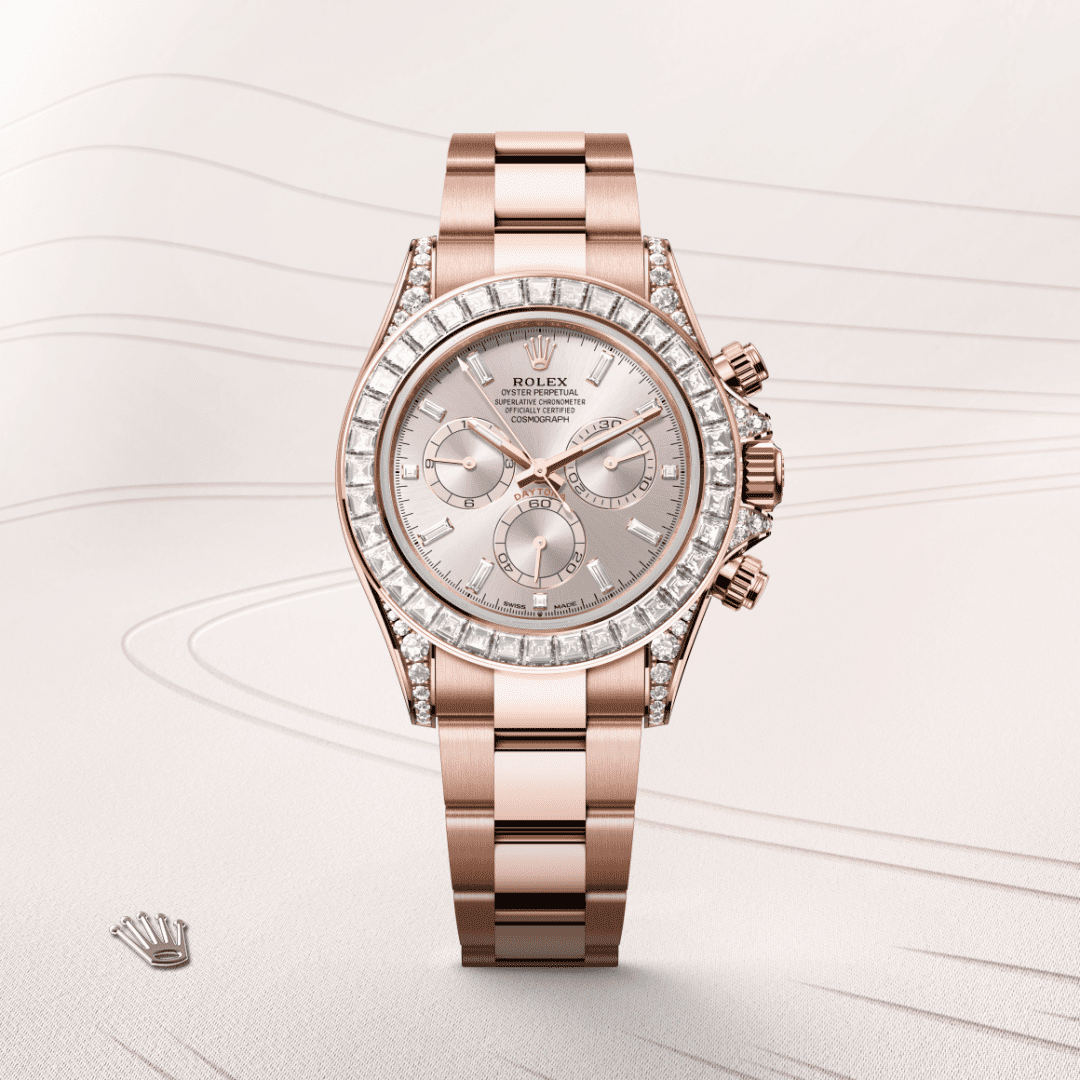 Rolex Cosmograph Daytona Oyster, 40 mm, Everose altın ve pırlanta M126595TBR-0001