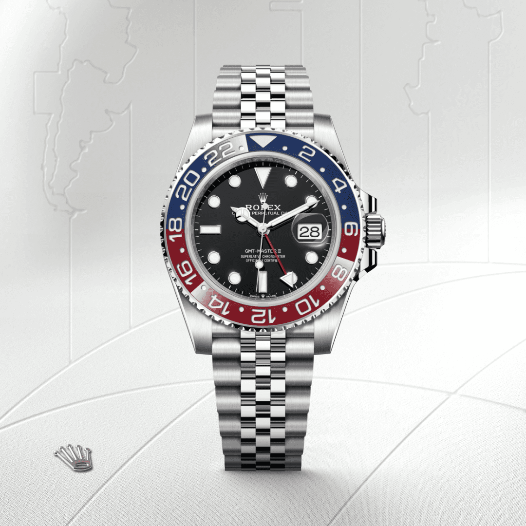 Rolex GMT-Master II Oyster, 40 mm, Oystersteel çelik M126710BLRO-0001