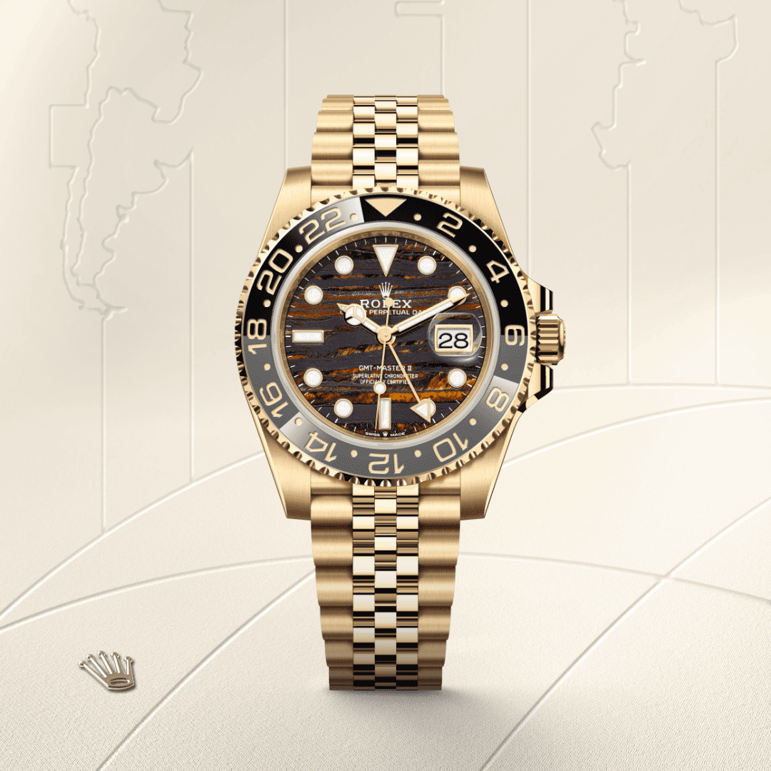 Rolex GMT-Master II Oyster, 40 mm, sarı altın M126718GRNR-0002