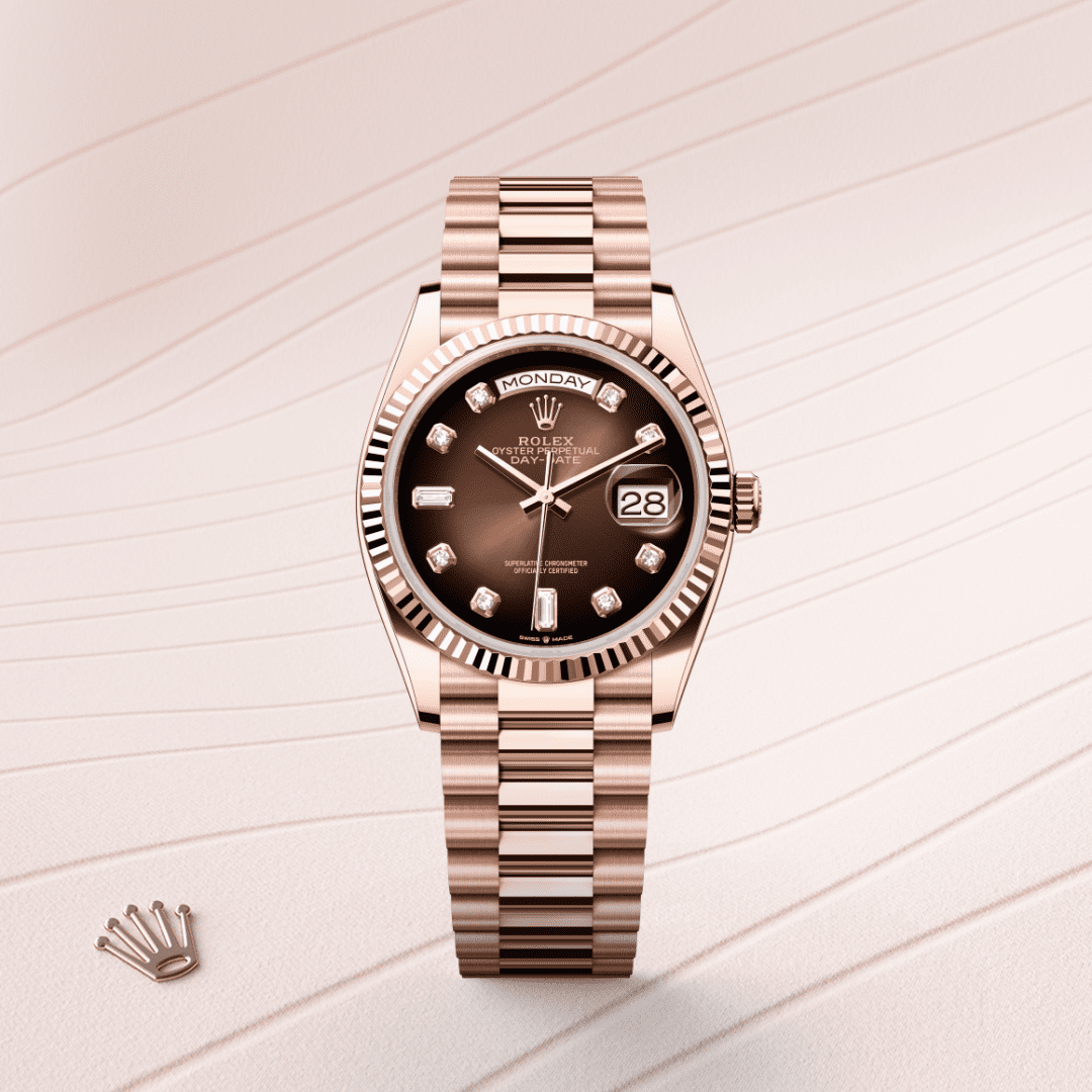 Rolex Day-Date 36 Oyster, 36 mm, Everose altın M128235-0037