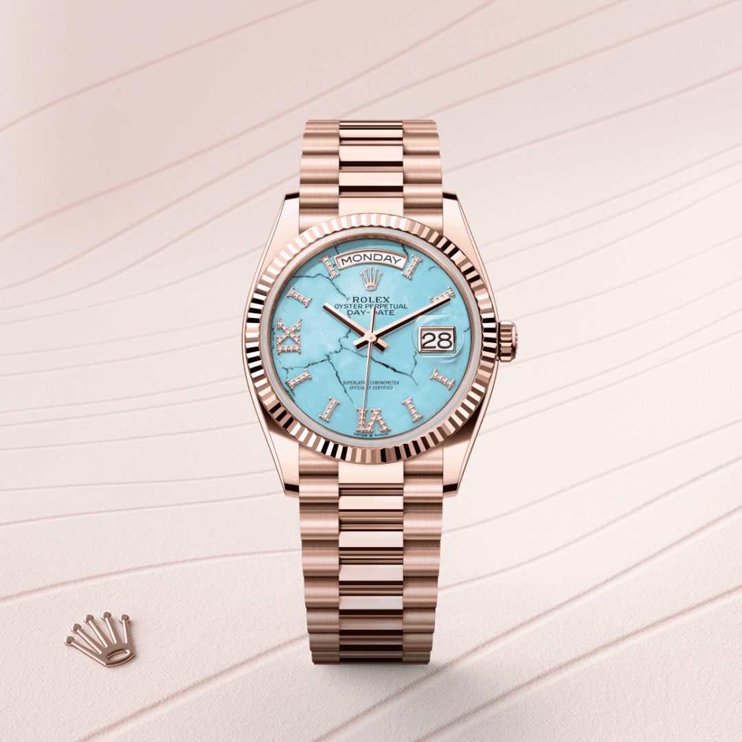 Rolex Day-Date 36 Oyster, 36 mm, Everose altın M128235-0064