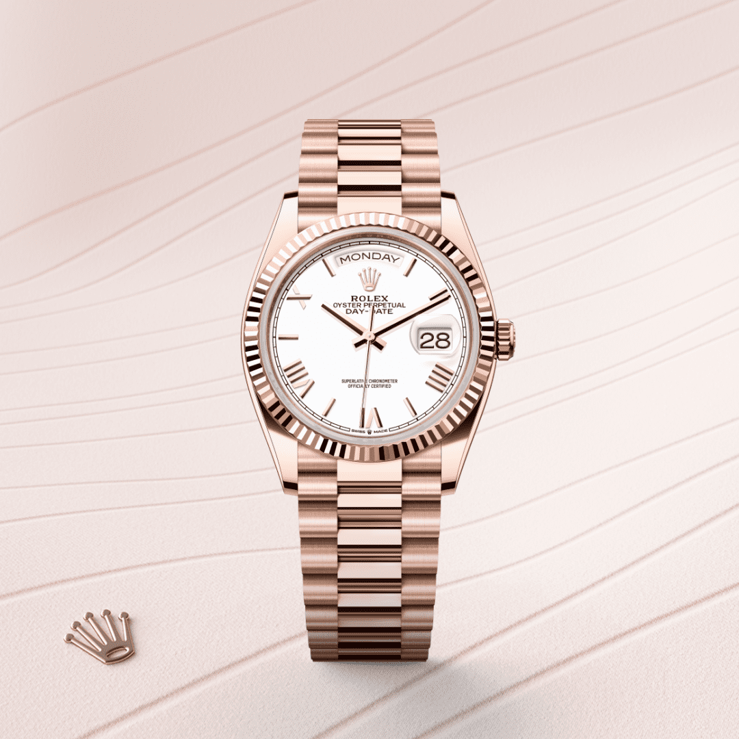 Rolex Day-Date 36 Oyster, 36 mm, Everose altın M128235-0070