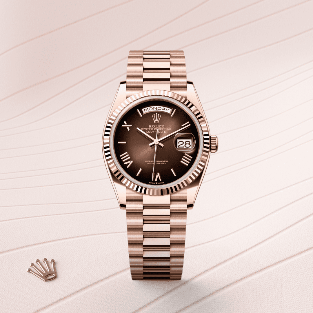 Rolex Day-Date 36 Oyster, 36 mm, Everose altın M128235-0075