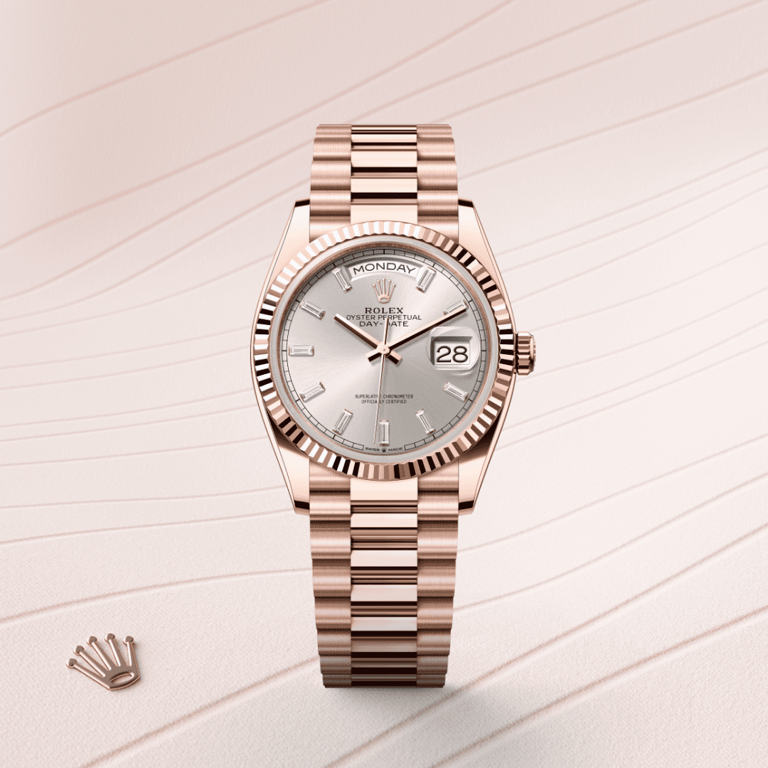 Rolex Day-Date 36 Oyster, 36 mm, Everose altın M128235-0087