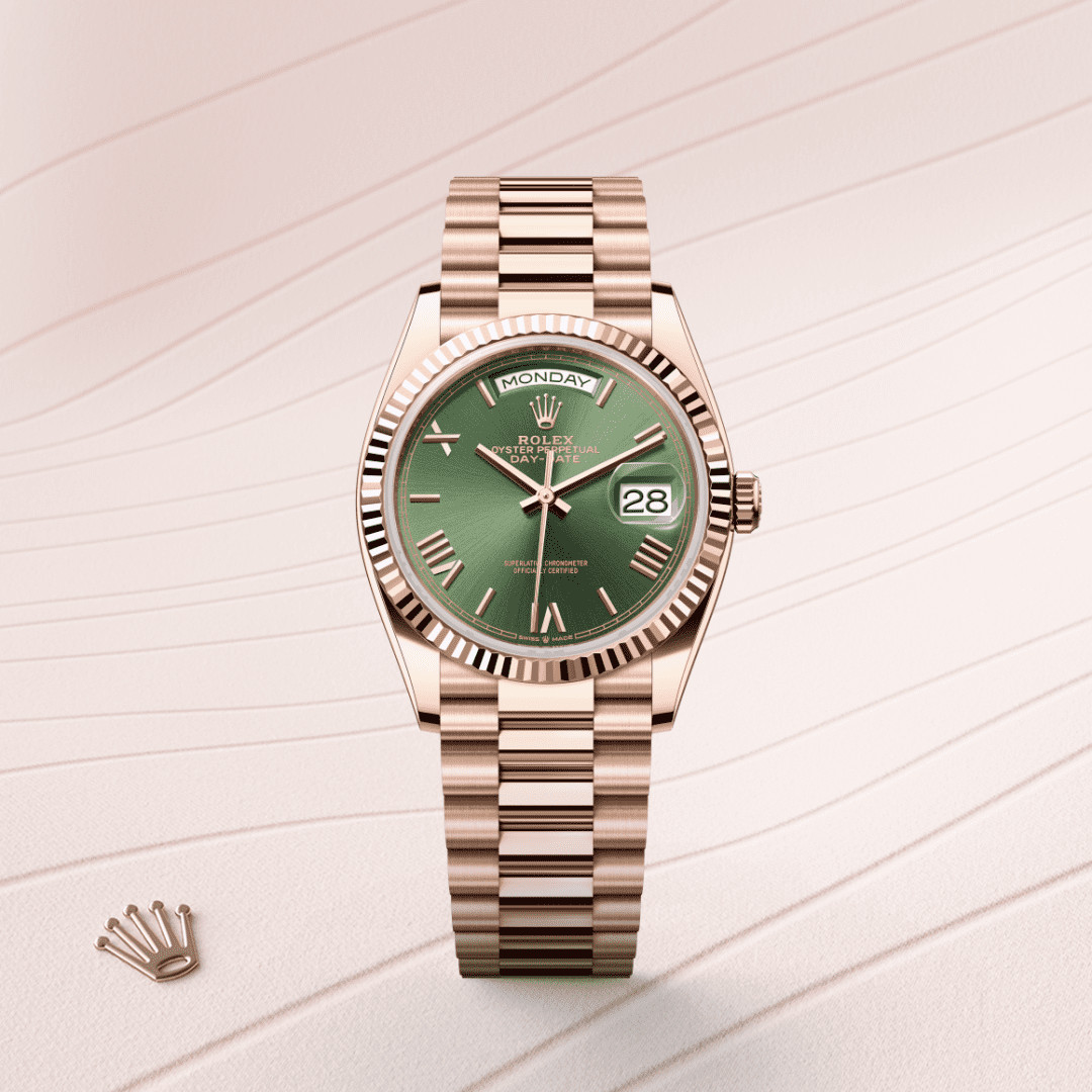 Rolex Day-Date 36 Oyster, 36 mm, Everose altın M128235-0089