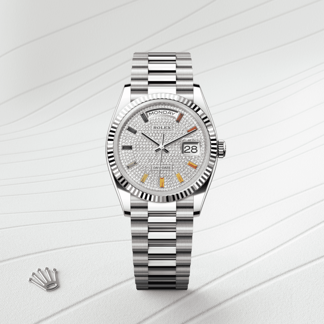 Rolex Day-Date 36 Oyster, 36 mm, beyaz altın M128239-0019