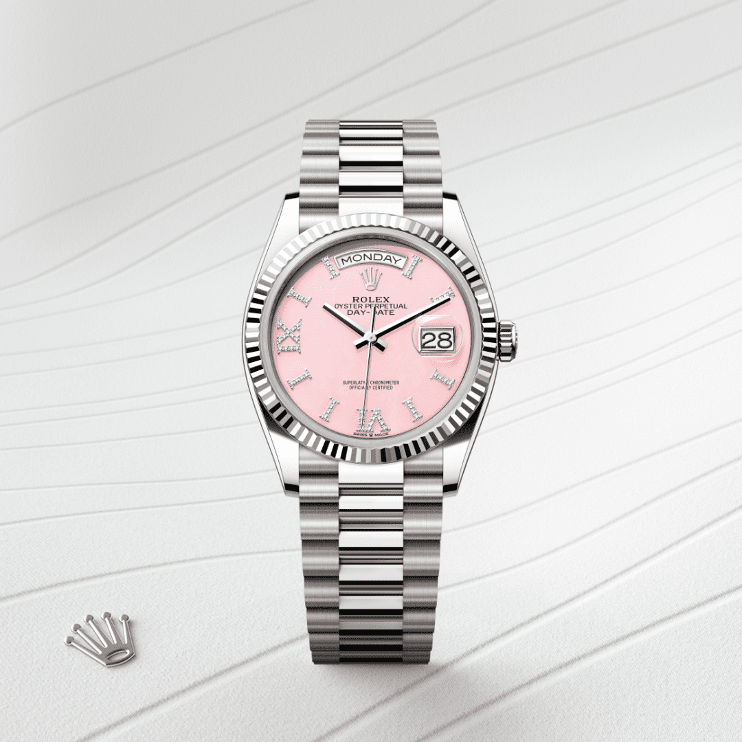 Rolex Day-Date 36 Oyster, 36 mm, beyaz altın M128239-0021