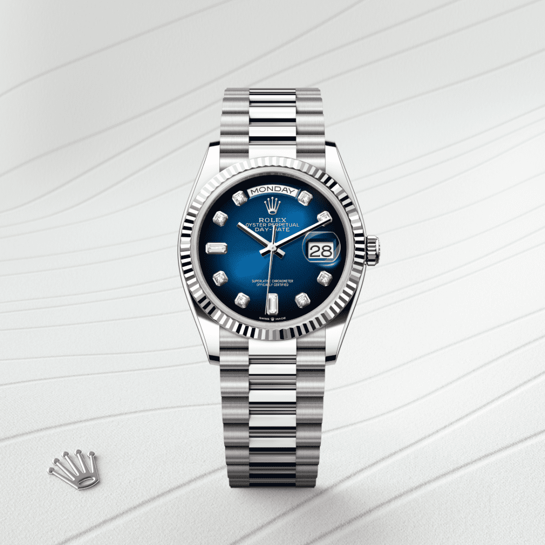 Rolex Day-Date 36 Oyster, 36 mm, beyaz altın M128239-0023