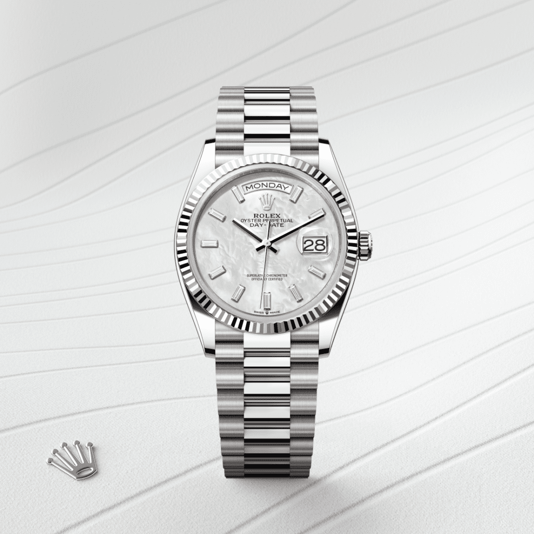 Rolex Day-Date 36 Oyster, 36 mm, beyaz altın M128239-0065