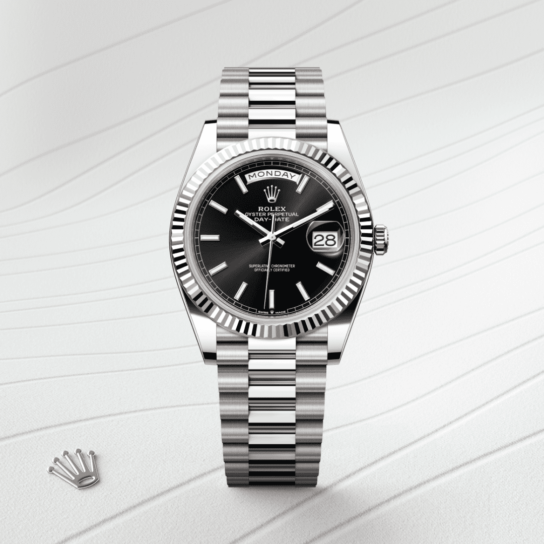 Rolex Day-Date 40 Oyster, 40 mm, beyaz altın M228239-0004