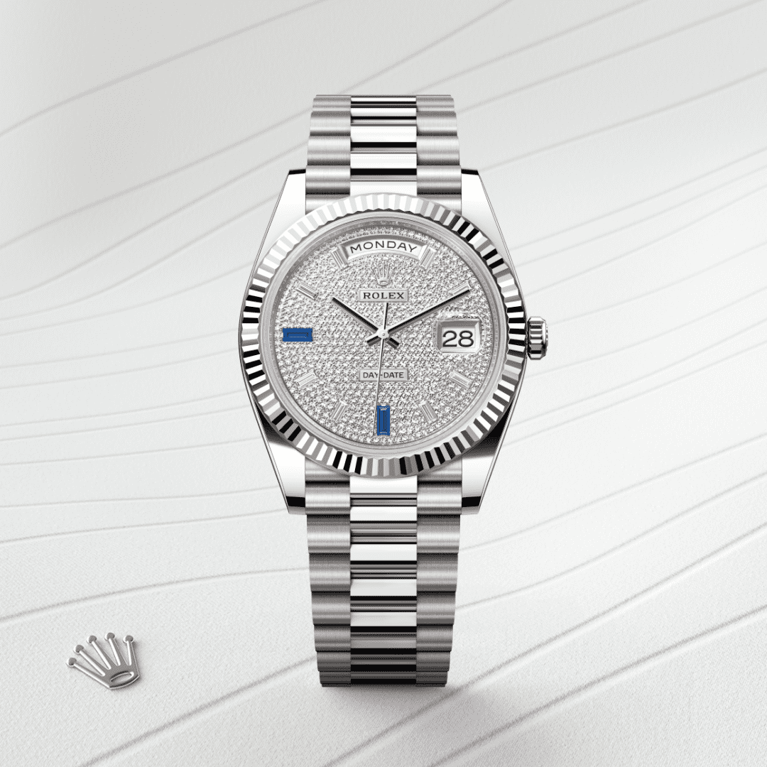 Rolex Day-Date 40 Oyster, 40 mm, beyaz altın M228239-0049