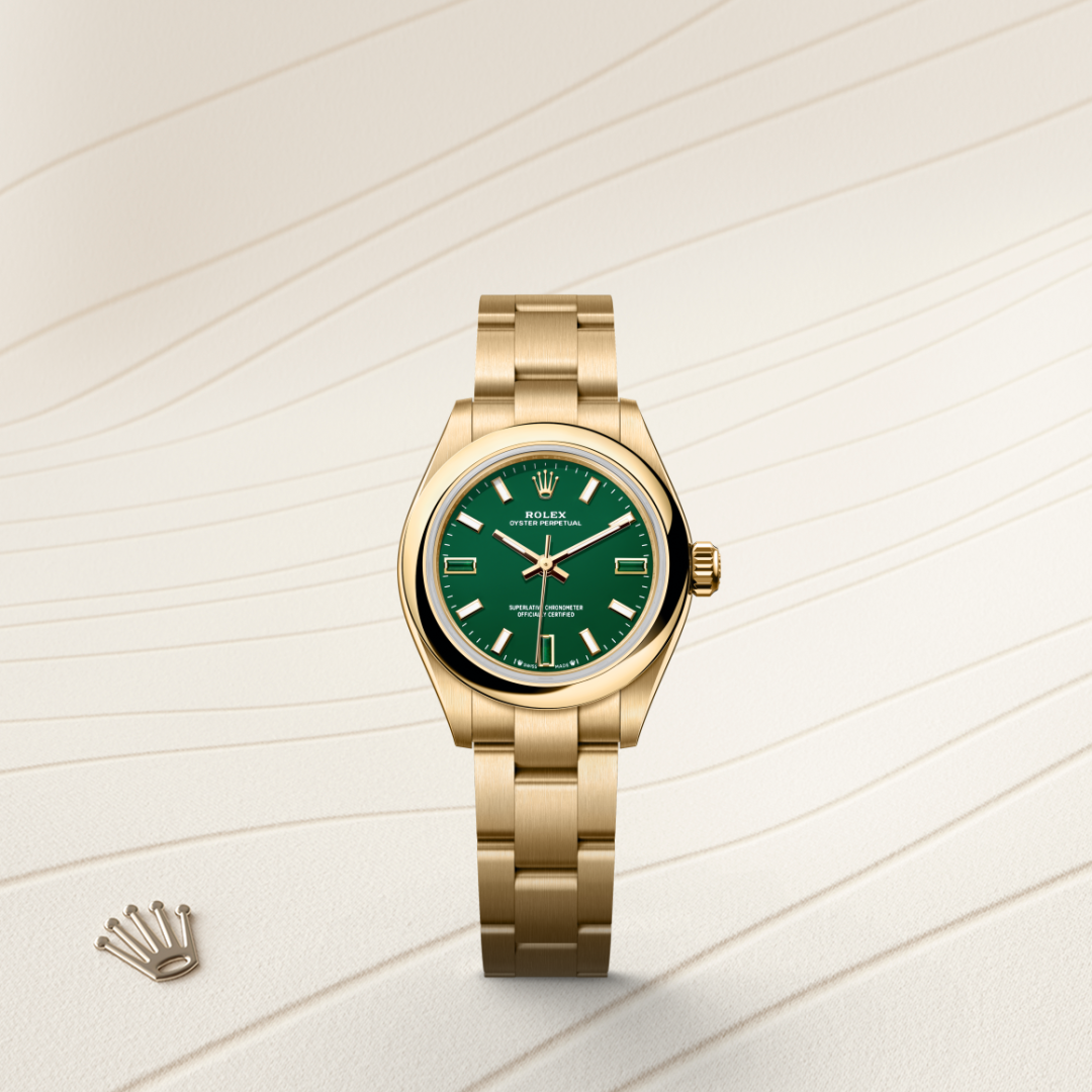 Rolex Oyster Perpetual 28 Oyster, 28 mm, sarı altın M276208-0002