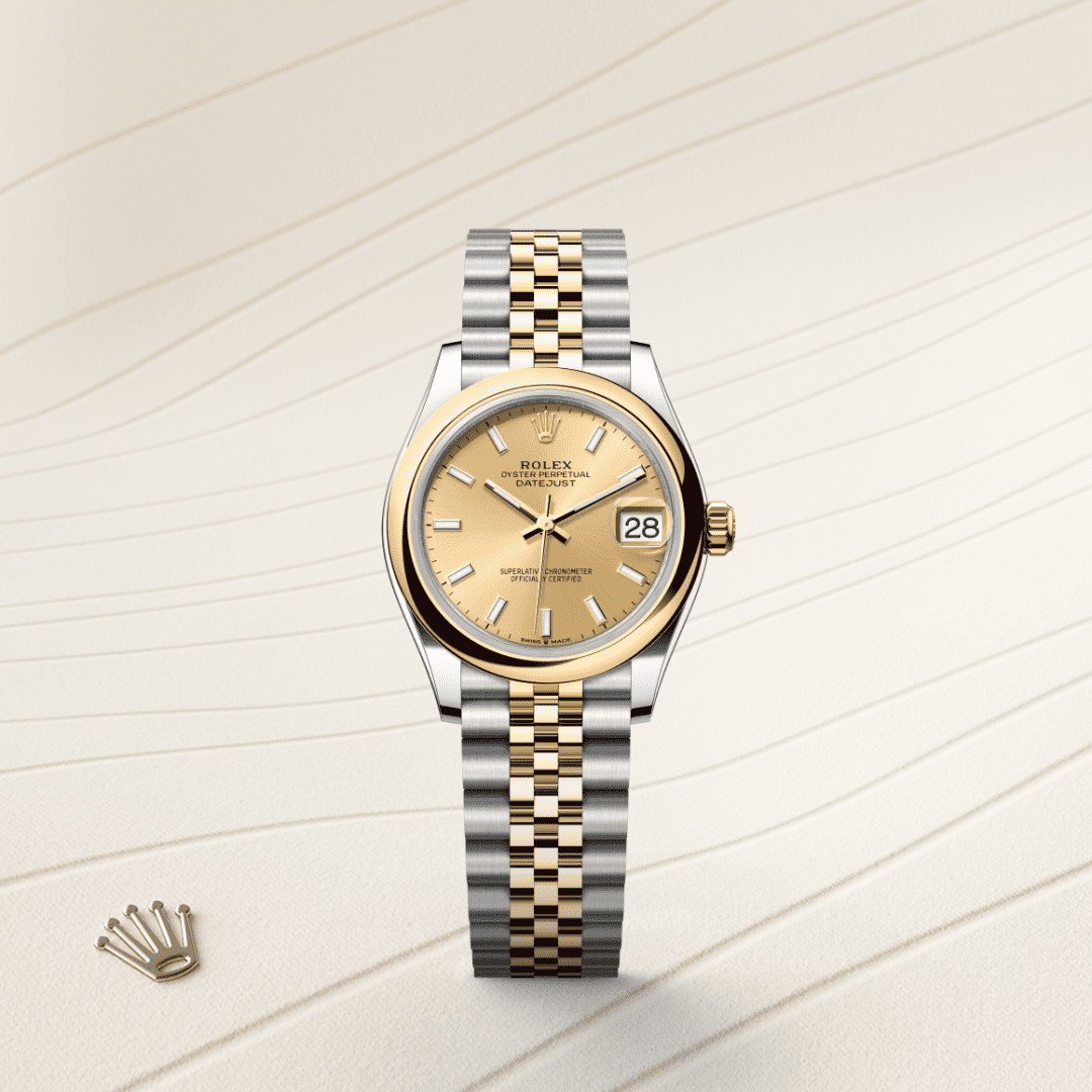 Rolex Datejust 31 Oyster, 31 mm, Oystersteel çelik ve sarı altın M278243-0014