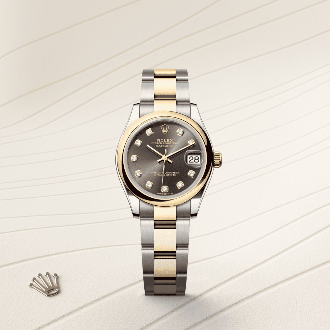 Rolex Datejust 31 Oyster, 31 mm, Oystersteel çelik ve sarı altın M278243-0021