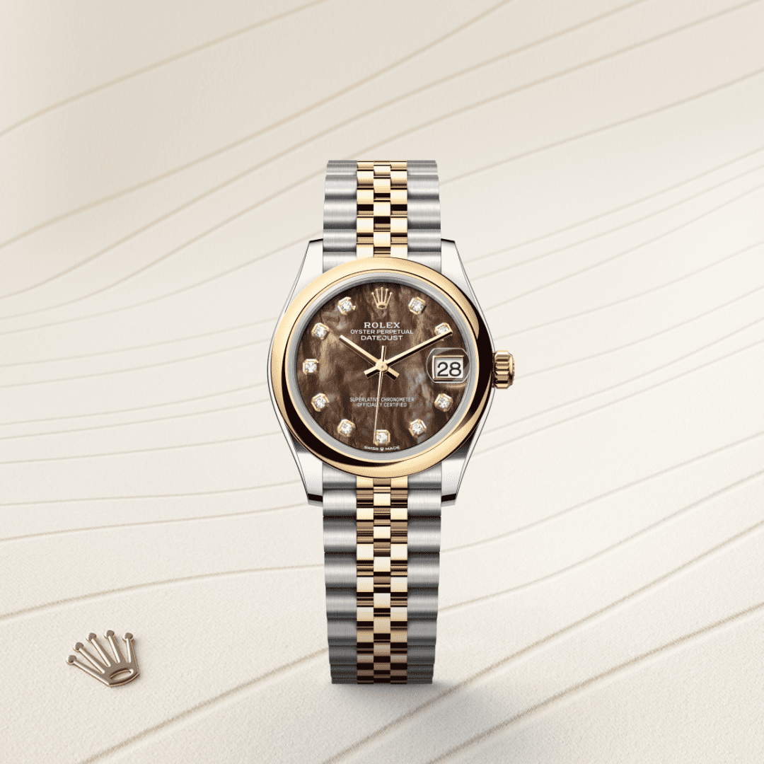 Rolex Datejust 31 Oyster, 31 mm, Oystersteel çelik ve sarı altın M278243-0024