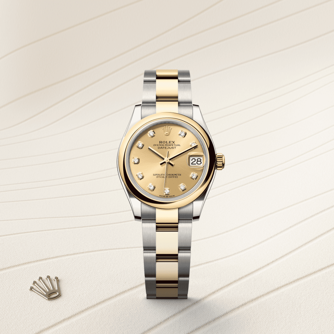 Rolex Datejust 31 Oyster, 31 mm, Oystersteel çelik ve sarı altın M278243-0025