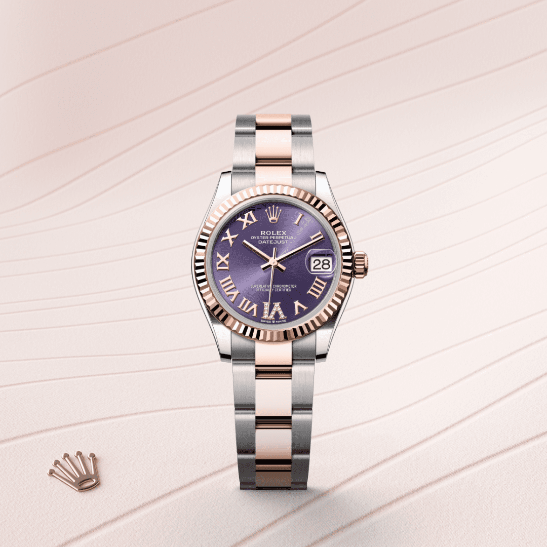 Rolex Datejust 31 Oyster, 31 mm, Oystersteel çelik ve Everose altın M278271-0019