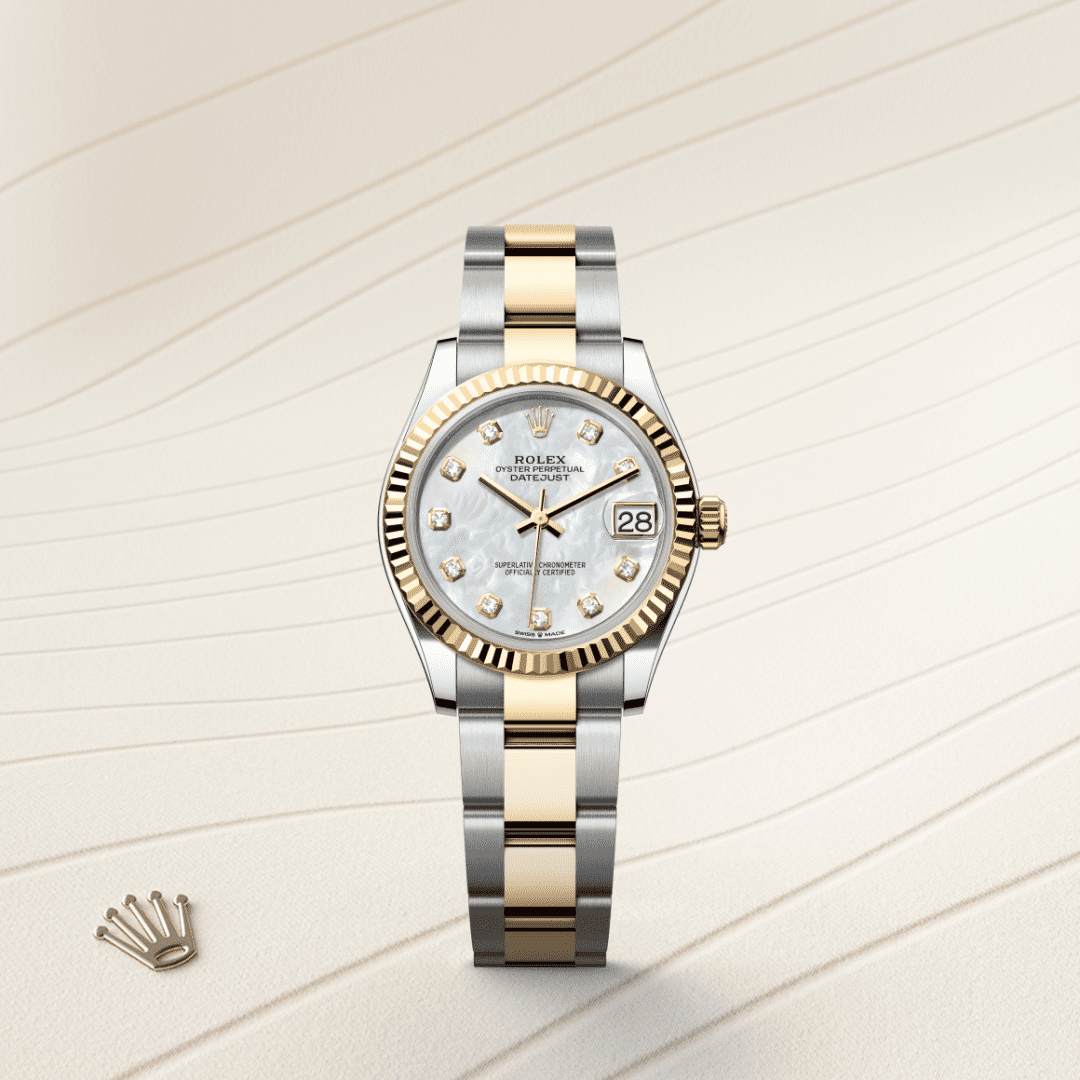 Rolex Datejust 31 Oyster, 31 mm, Oystersteel çelik ve sarı altın M278273-0027