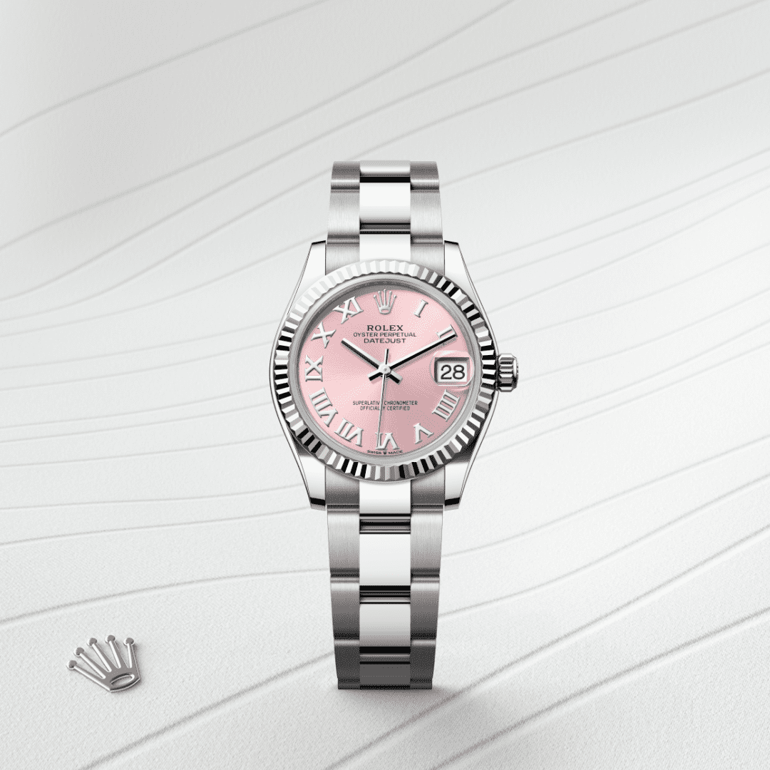 Rolex Datejust 31 Oyster, 31 mm, Oystersteel çelik ve beyaz altın M278274-0019