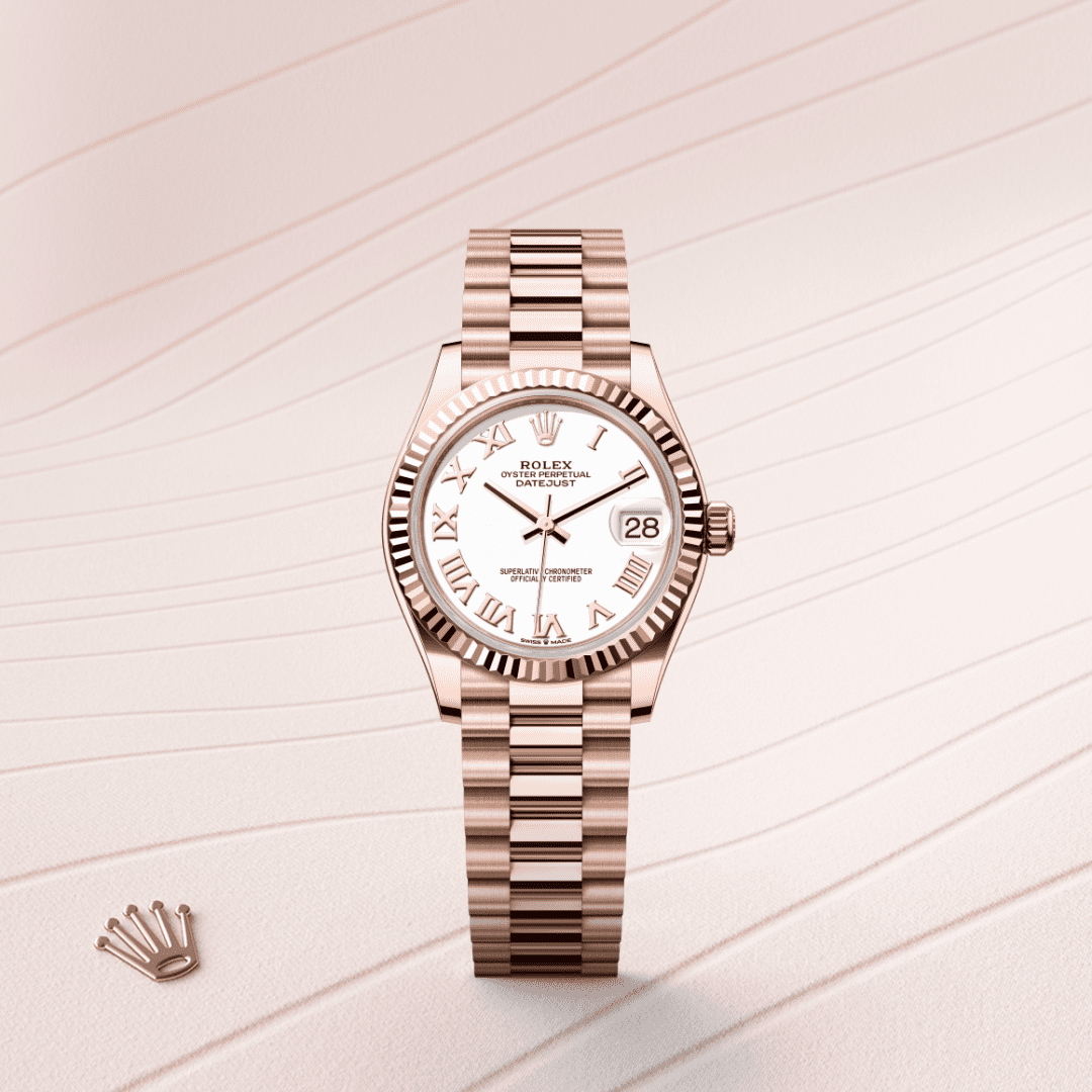 Rolex Datejust 31 Oyster, 31 mm, Everose altın M278275-0019