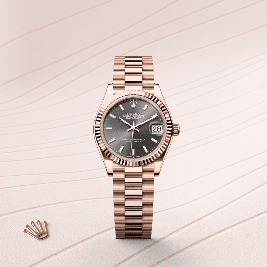 Rolex Datejust 31 Oyster, 31 mm, Everose altın M278275-0027