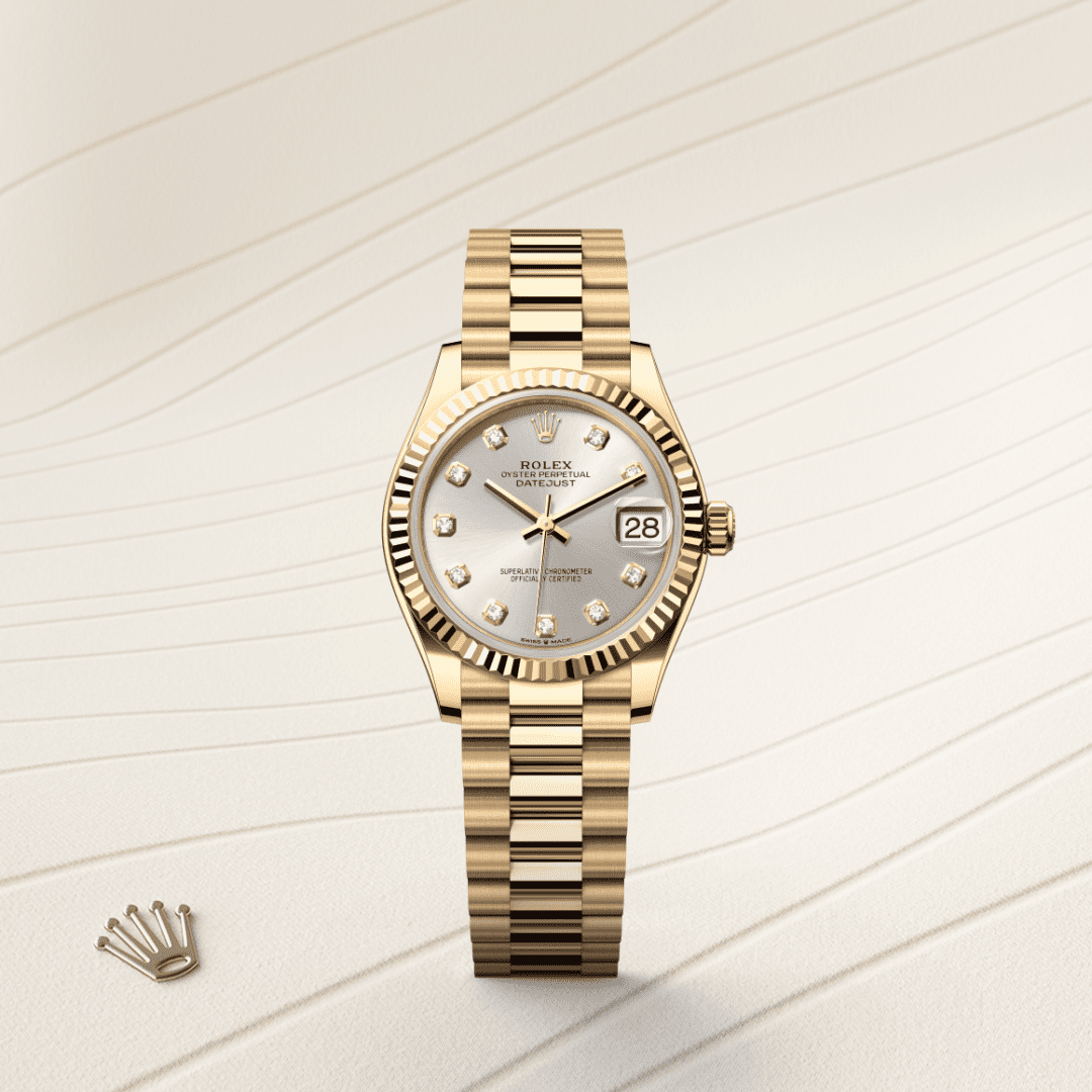 Rolex Datejust 31 Oyster, 31 mm, sarı altın M278278-0034