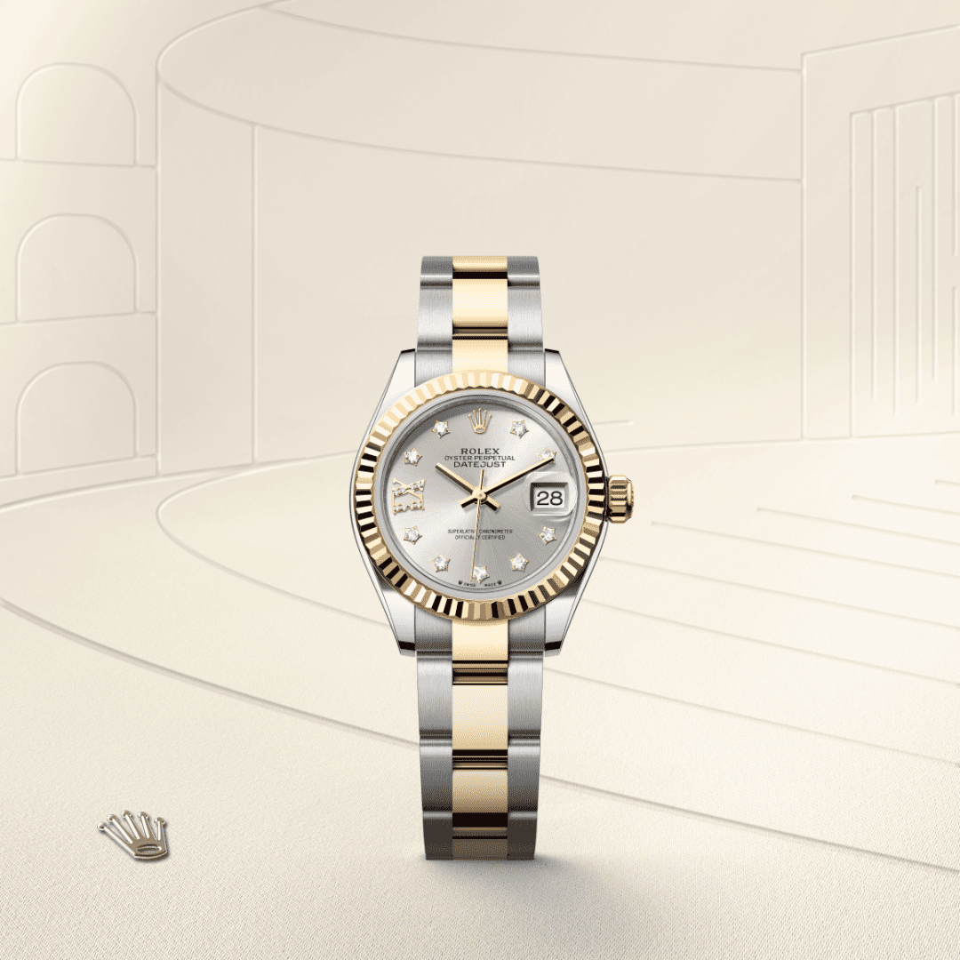 Rolex Lady-Datejust Oyster, 28 mm, Oystersteel çelik ve sarı altın M279173-0004