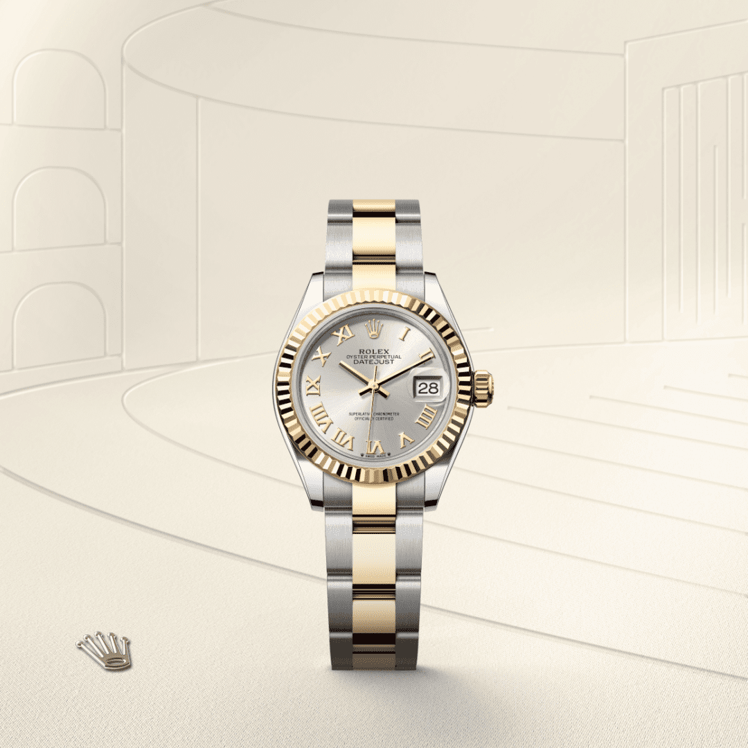 Rolex Lady-Datejust Oyster, 28 mm, Oystersteel çelik ve sarı altın M279173-0006
