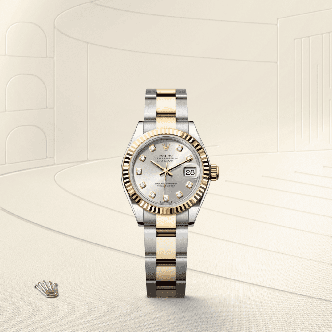 Rolex Lady-Datejust Oyster, 28 mm, Oystersteel çelik ve sarı altın M279173-0008