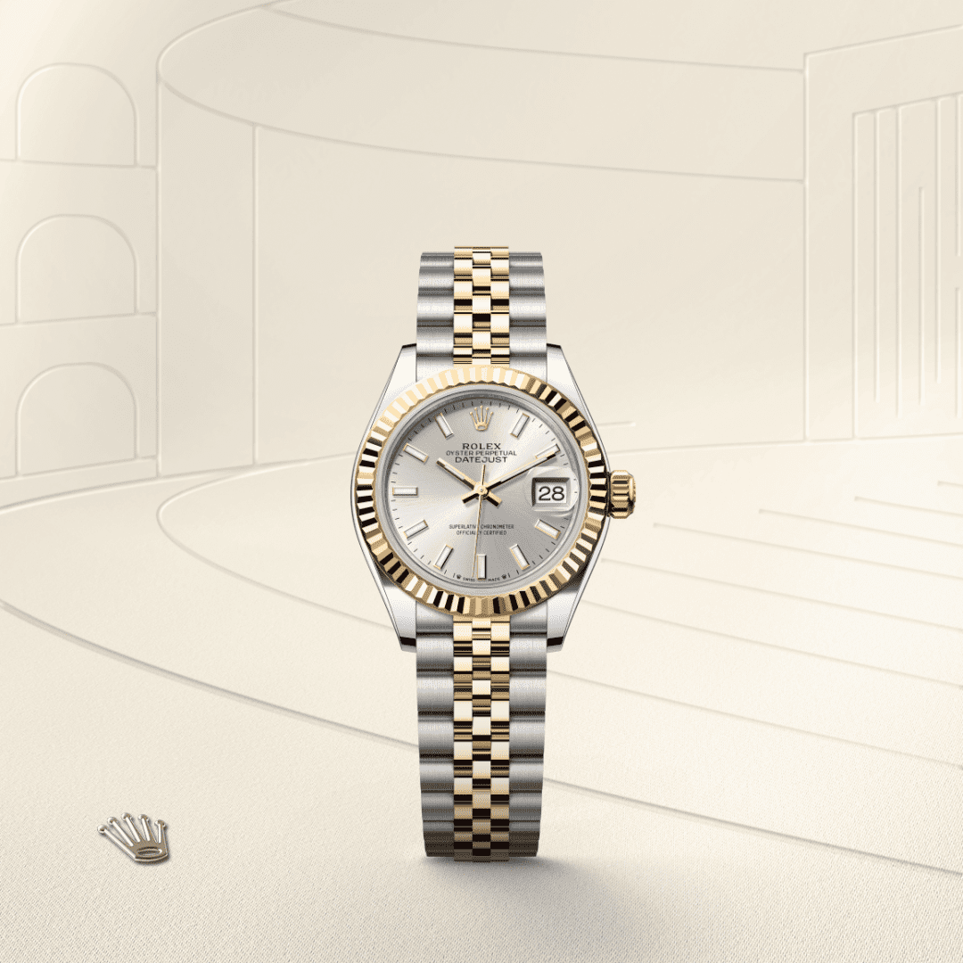 Rolex Lady-Datejust Oyster, 28 mm, Oystersteel çelik ve sarı altın M279173-0019