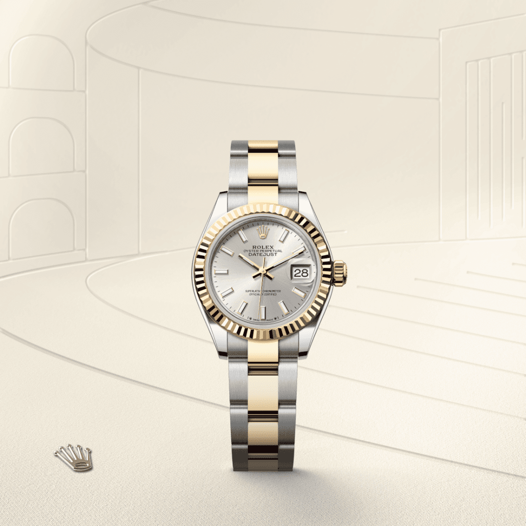 Rolex Lady-Datejust Oyster, 28 mm, Oystersteel çelik ve sarı altın M279173-0020