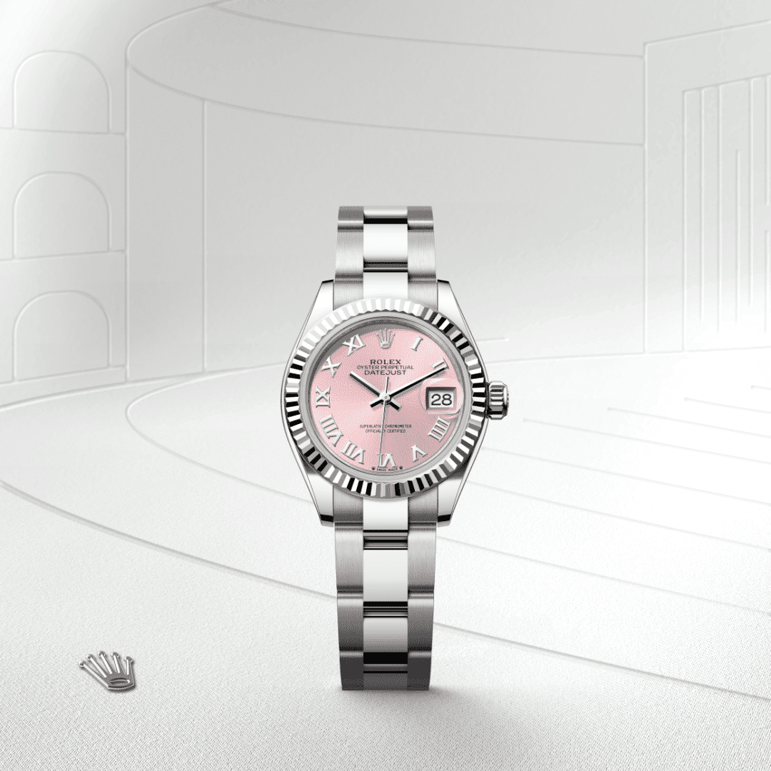 Rolex Lady-Datejust Oyster, 28 mm, Oystersteel çelik ve beyaz altın M279174-0018