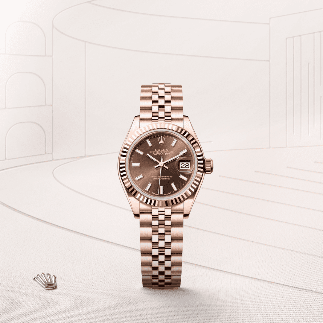 Rolex Lady-Datejust Oyster, 28 mm, Everose altın M279175-0008