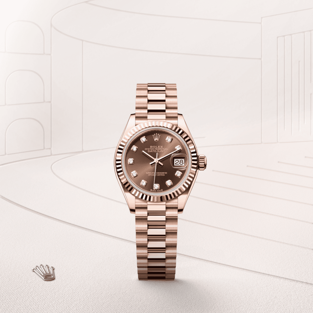 Rolex Lady-Datejust Oyster, 28 mm, Everose altın M279175-0016