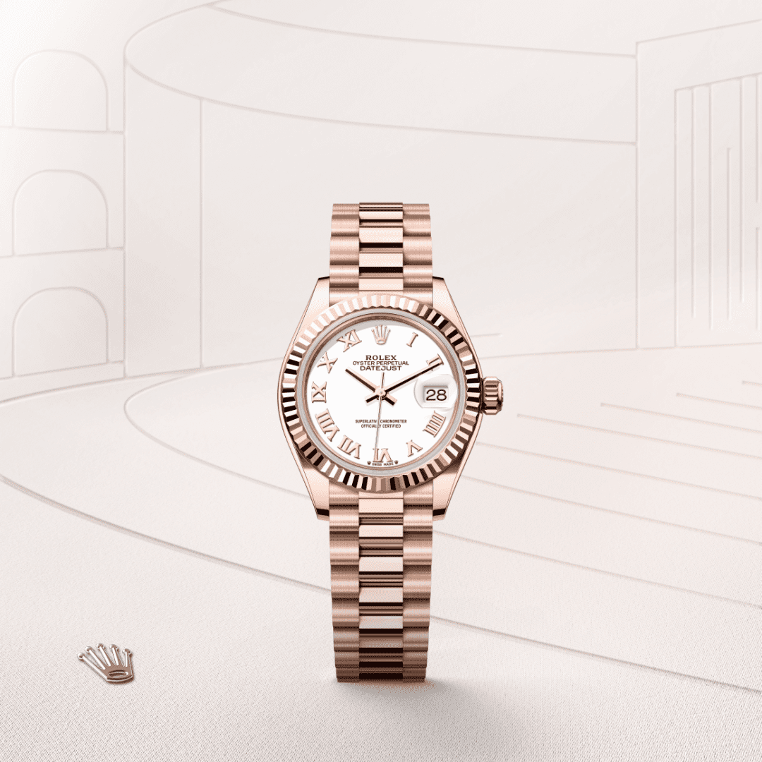 Rolex Lady-Datejust Oyster, 28 mm, Everose altın M279175-0021
