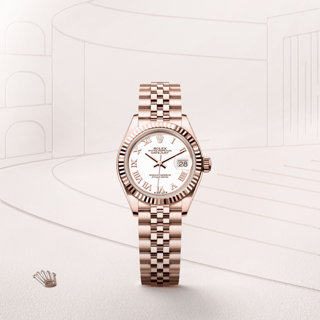Rolex Lady-Datejust Oyster, 28 mm, Everose altın M279175-0022