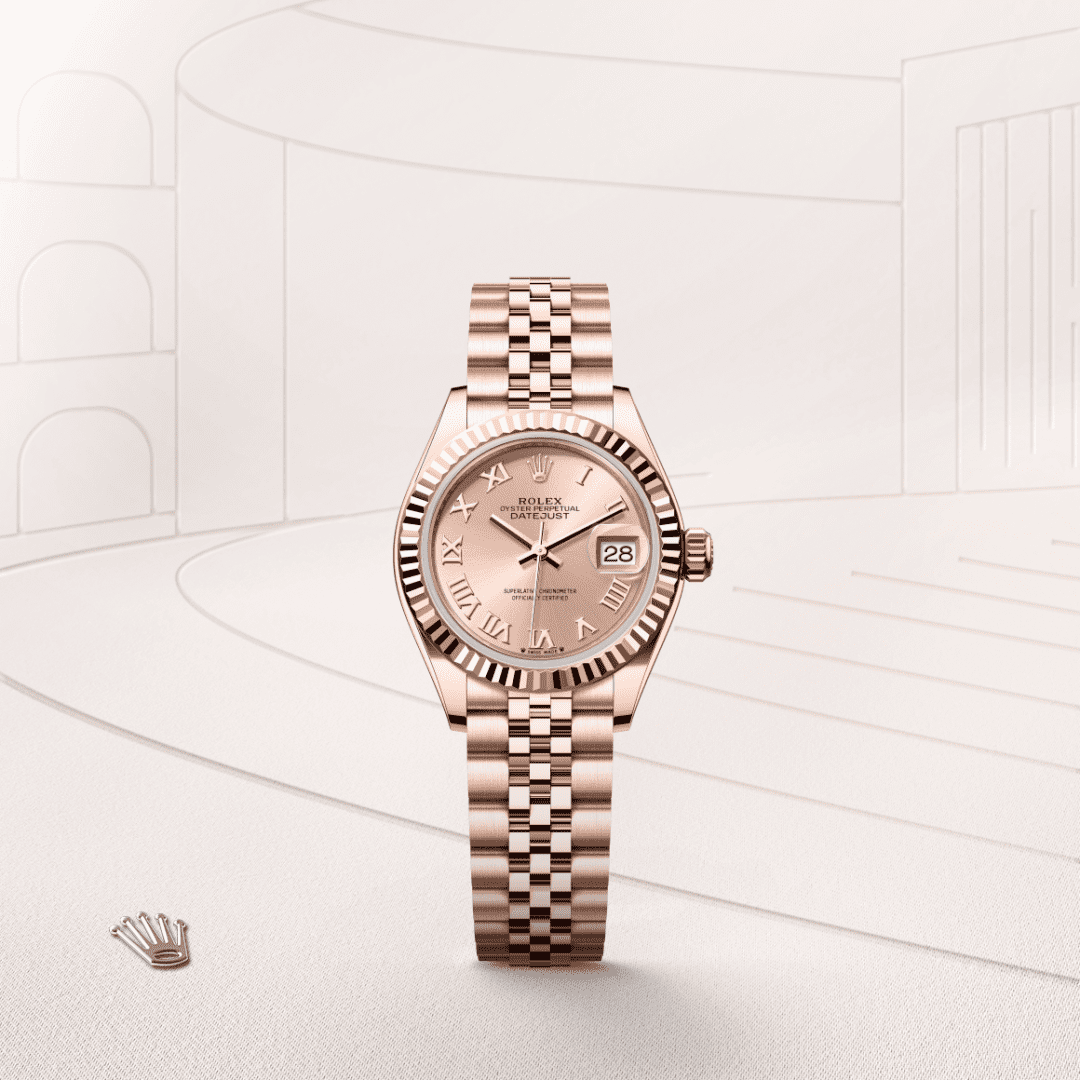 Rolex Lady-Datejust Oyster, 28 mm, Everose altın M279175-0028