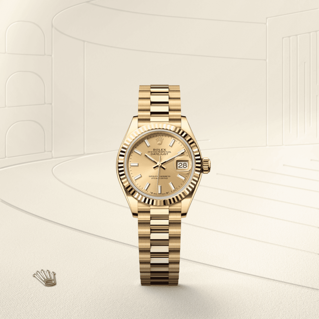 Rolex Lady-Datejust Oyster, 28 mm, sarı altın M279178-0001