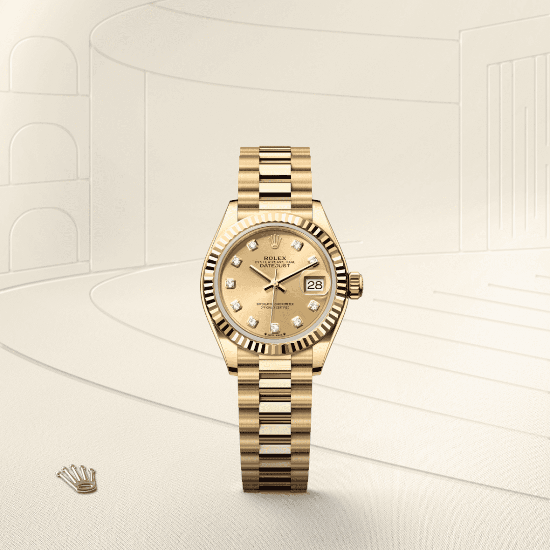 Rolex Lady-Datejust Oyster, 28 mm, sarı altın M279178-0017