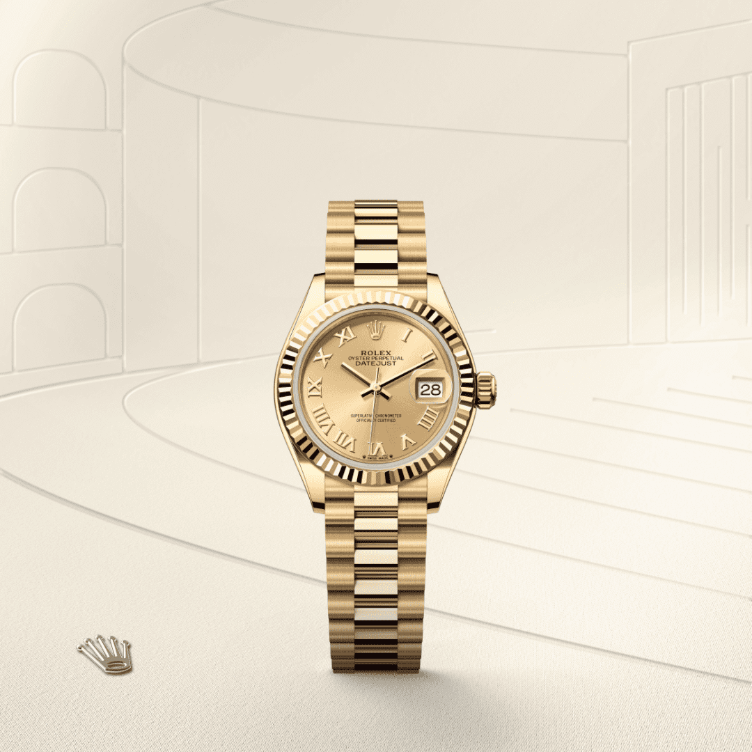 Rolex Lady-Datejust Oyster, 28 mm, sarı altın M279178-0022