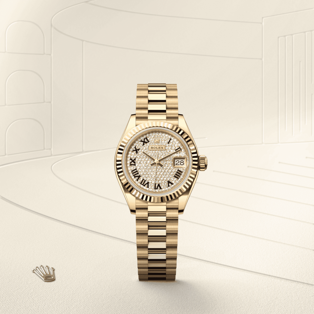 Rolex Lady-Datejust Oyster, 28 mm, sarı altın M279178-0031