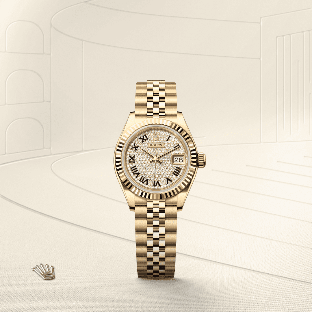 Rolex Lady-Datejust Oyster, 28 mm, sarı altın M279178-0032
