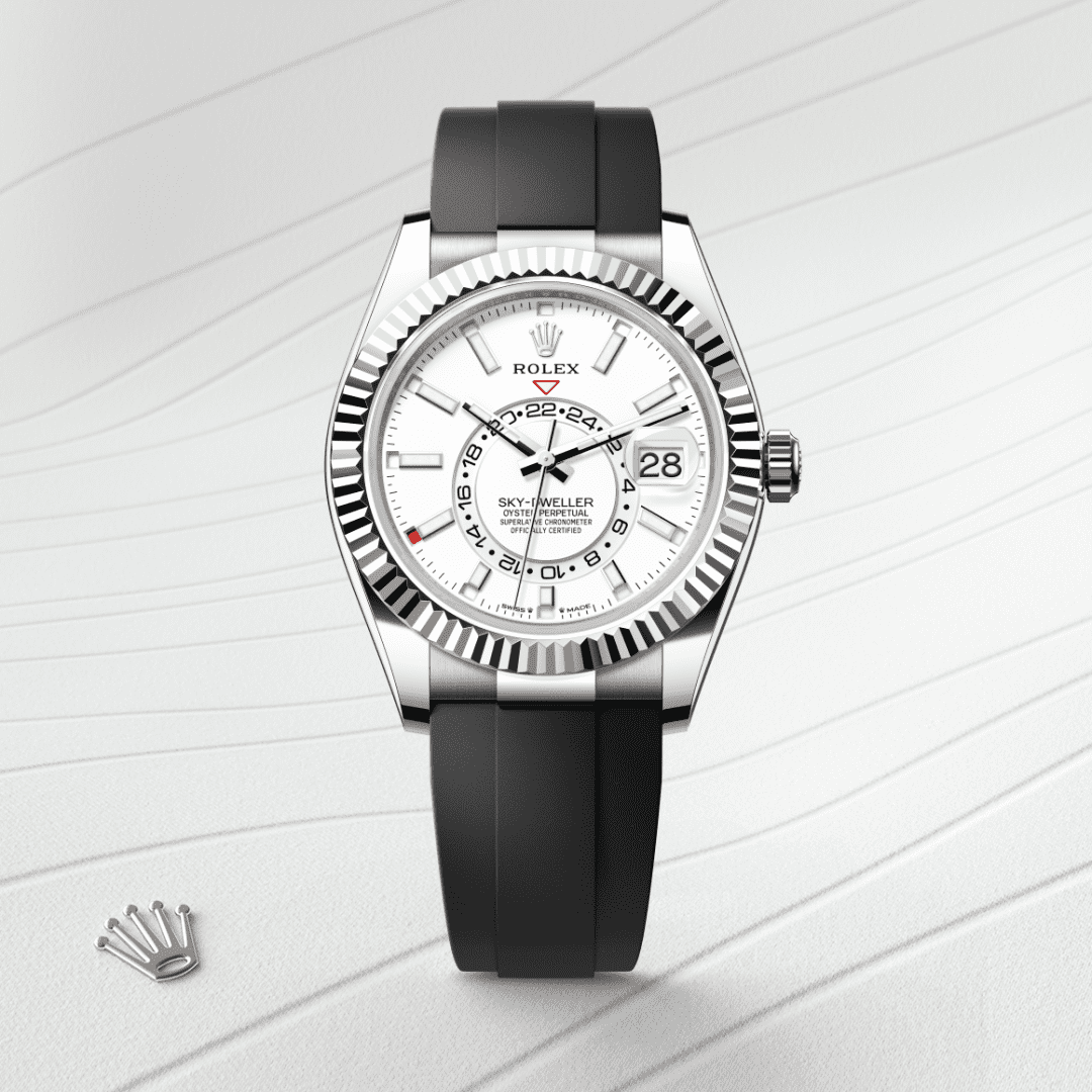Rolex Sky-Dweller Oyster, 42 mm, beyaz altın M336239-0003