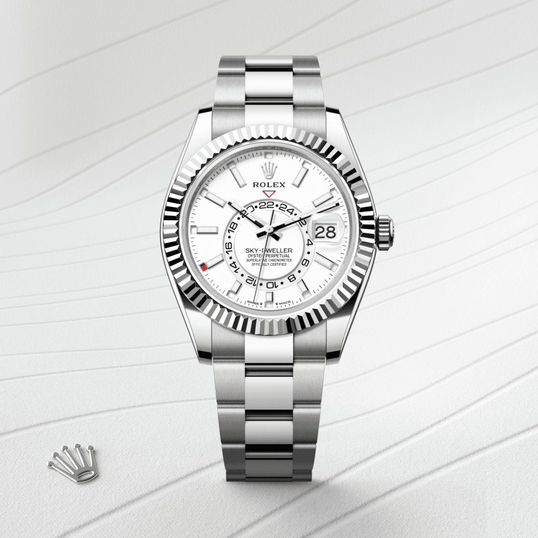 Rolex Sky-Dweller Oyster, 42 mm, Oystersteel çelik ve beyaz altın M336934-0003